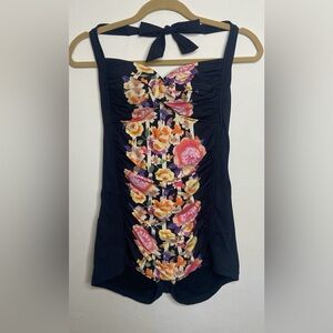 Seafolly one piece, boyleg, halter neck - size US- 10